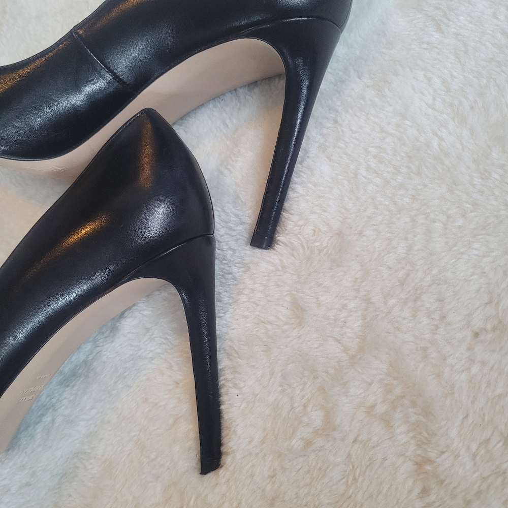 Stuart Weitzman Power 100 Stilettos In Black Size 9.5 - Picture 9 of 16